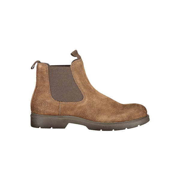 Brauner Lederstiefel für Herren