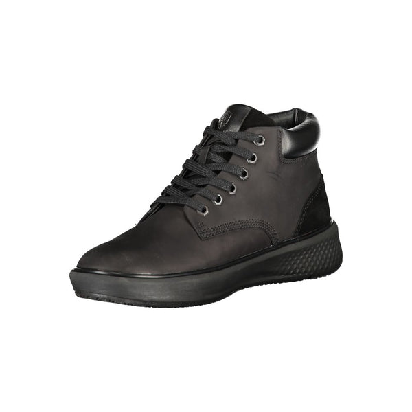 Schwarzer Polyester-Sneaker