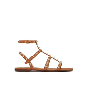 Braune Ledersandalen
