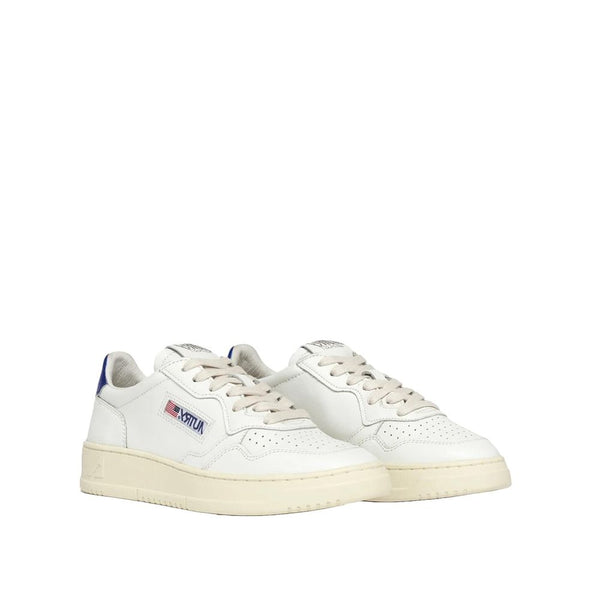 Weiße Ledersneaker