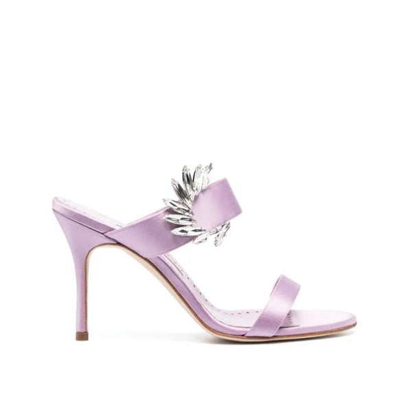 Lila Seiden-Stilettos