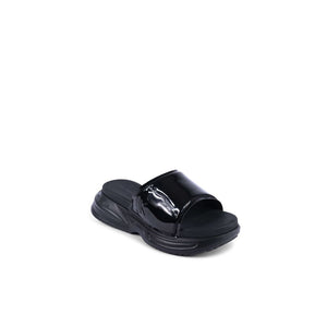 Schwarze Polyurethan-Slides