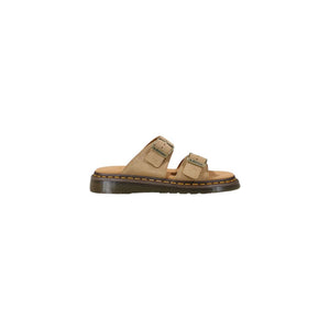 Beige Ledersandalen