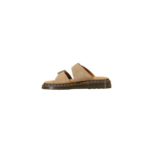 Beige Ledersandalen