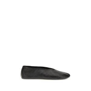 Schwarze Ballerinas aus Lammleder