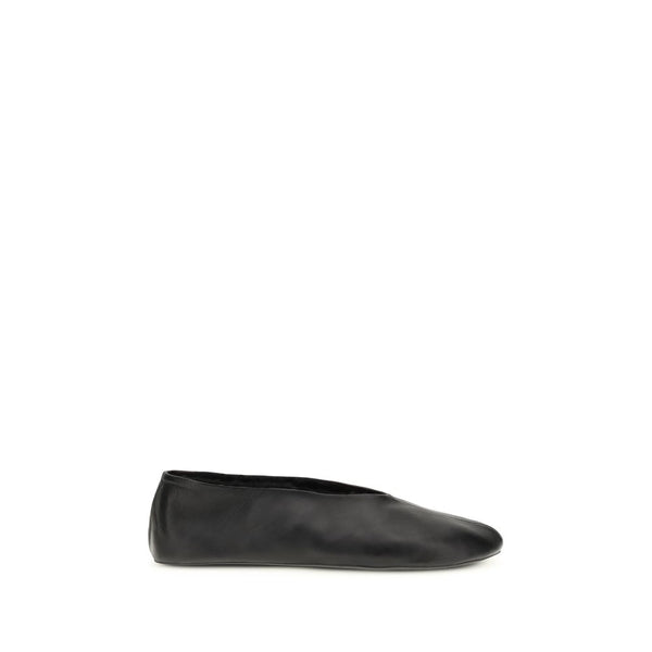 Schwarze Ballerinas aus Lammleder