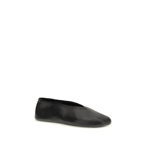 Schwarze Ballerinas aus Lammleder