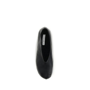 Schwarze Ballerinas aus Lammleder