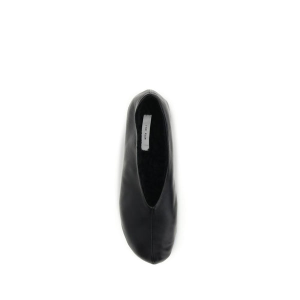Schwarze Ballerinas aus Lammleder