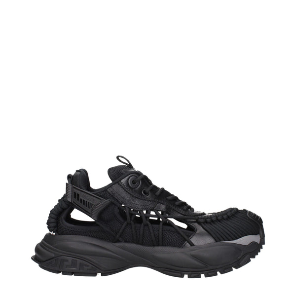 Schwarze Leder-Sneaker