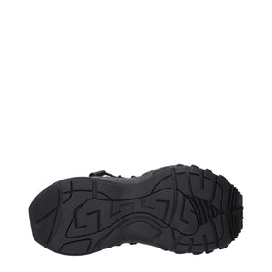 Schwarze Leder-Sneaker