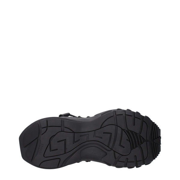 Schwarze Leder-Sneaker