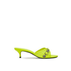 Gelbe Leder-Mules