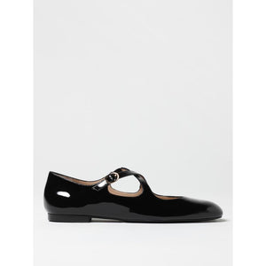 Schwarze Lackleder-Ballerinas