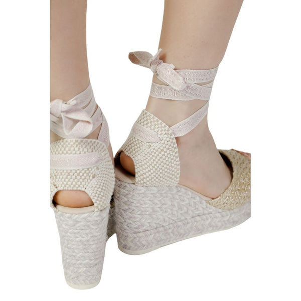 Bunte Baumwoll-High-Heel-Pumps
