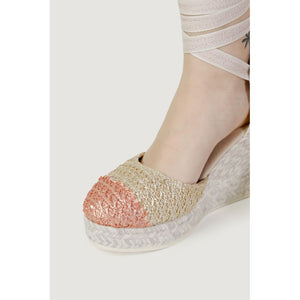 Bunte Baumwoll-High-Heel-Pumps
