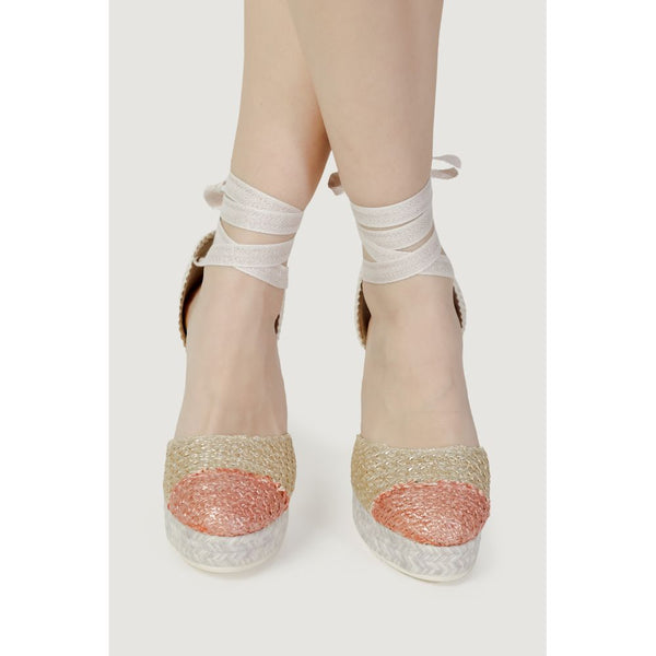 Bunte Baumwoll-High-Heel-Pumps