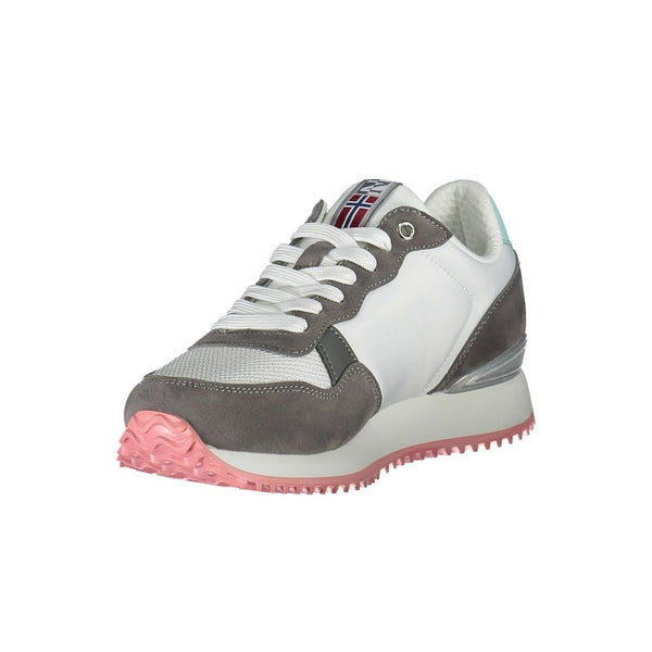 Graue Wildleder-Sneaker