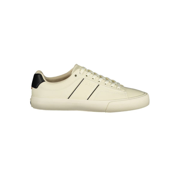 Weiße Polyester-Sneaker für Herren