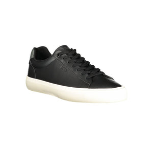 Schwarzer Polyester-Sneaker für Herren