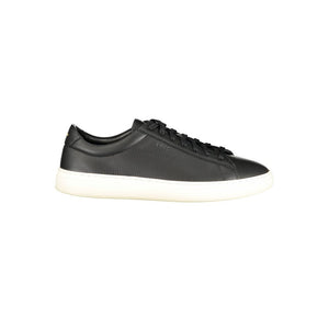 Schwarzer Leder-Sneaker für Herren