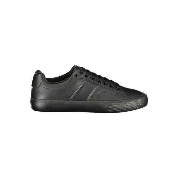 Schwarzer Polyester-Sneaker für Herren