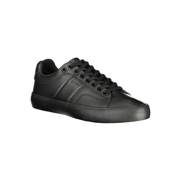 Schwarzer Polyester-Sneaker für Herren