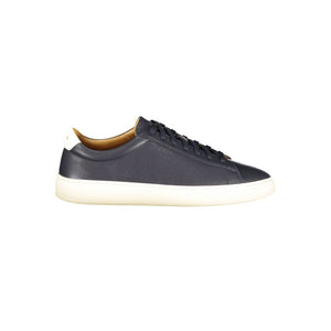 Blauer Ledersneaker für Herren