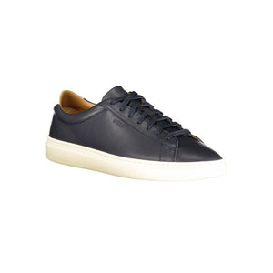 Blauer Ledersneaker für Herren