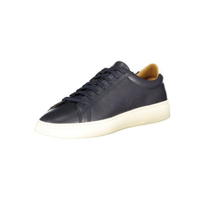 Blauer Ledersneaker für Herren