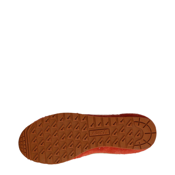 Orangefarbene Wildleder-Sneaker