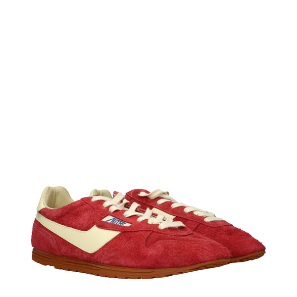 Rote Wildleder-Sneaker