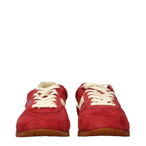 Rote Wildleder-Sneaker