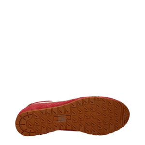 Rote Wildleder-Sneaker