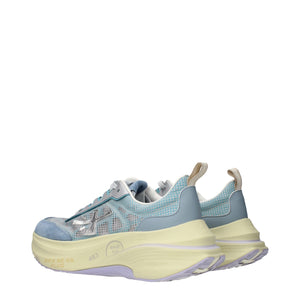 Hellblaue Stoff-Sneaker