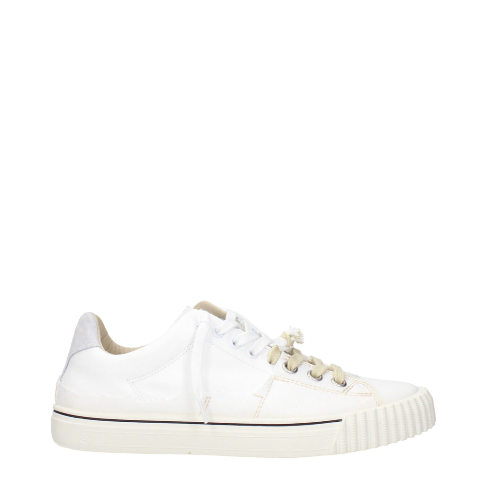 Weiße Leder-Sneaker mit niedrigem Schaft