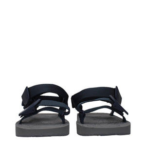 Blaue Stoff-Sandalen