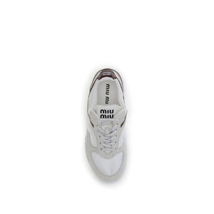 Weiße Kalbshaut Bos Taurus Sneaker