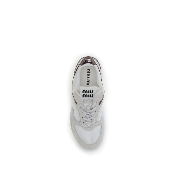 Weiße Kalbshaut Bos Taurus Sneaker
