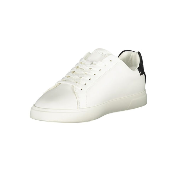 Weißer Polyester-Sneaker