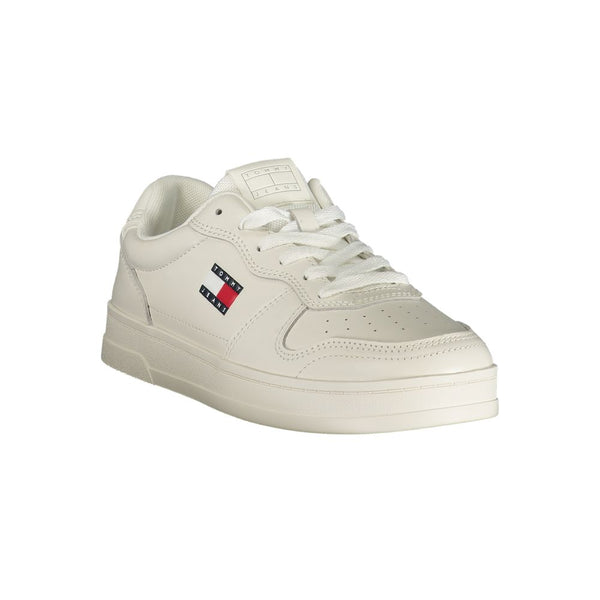 Weißer Polyester-Sneaker