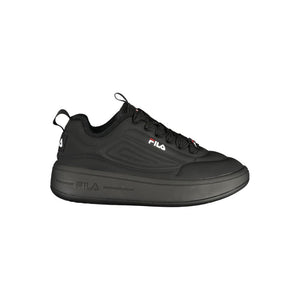 Schwarzer Sneaker aus Polyester