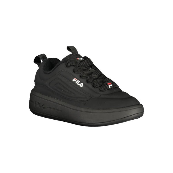 Schwarzer Sneaker aus Polyester