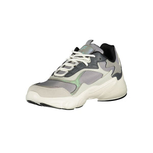 Grauer Polyester-Sneaker