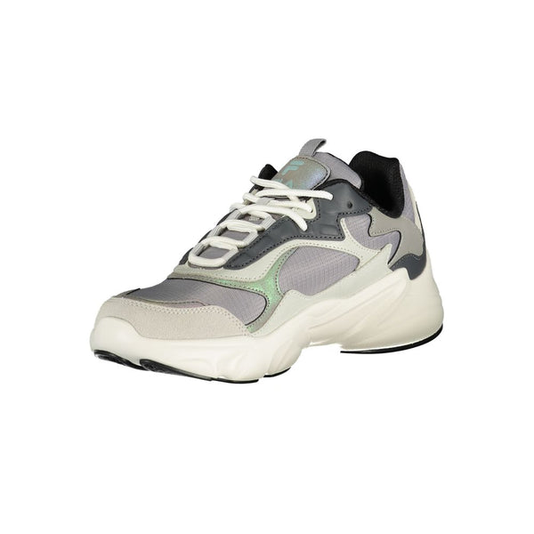 Grauer Polyester-Sneaker
