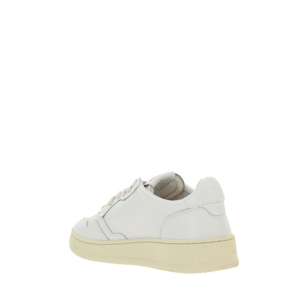 Weiße Kalbsleder Bos Taurus Sneakers