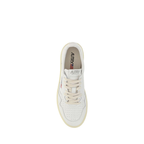 Weiße Kalbsleder Bos Taurus Sneakers