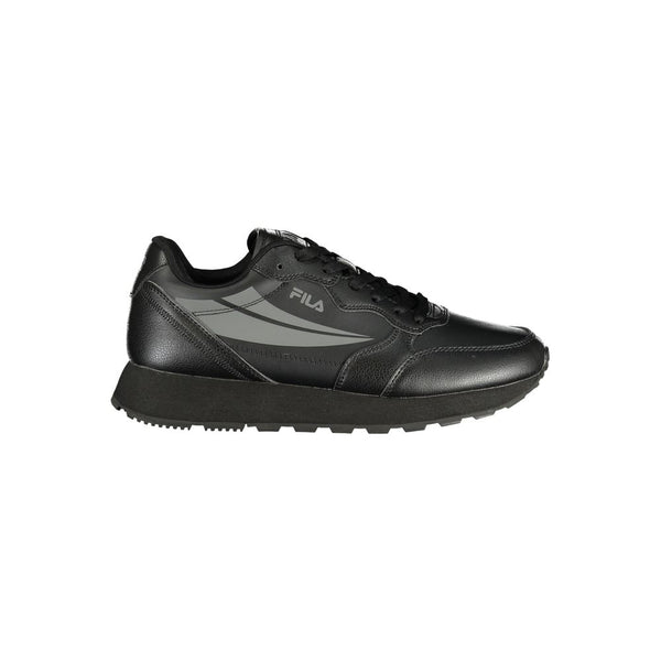 Schwarzer Polyester-Sneaker für Herren