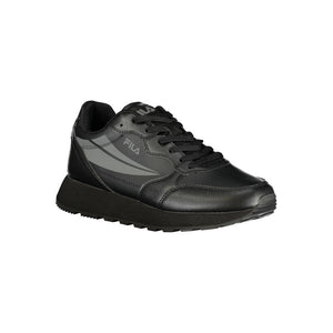 Schwarzer Polyester-Sneaker für Herren