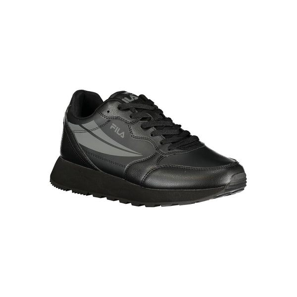 Schwarzer Polyester-Sneaker für Herren